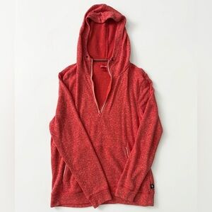 UNIONBAY Red Hooded Knit Pullover